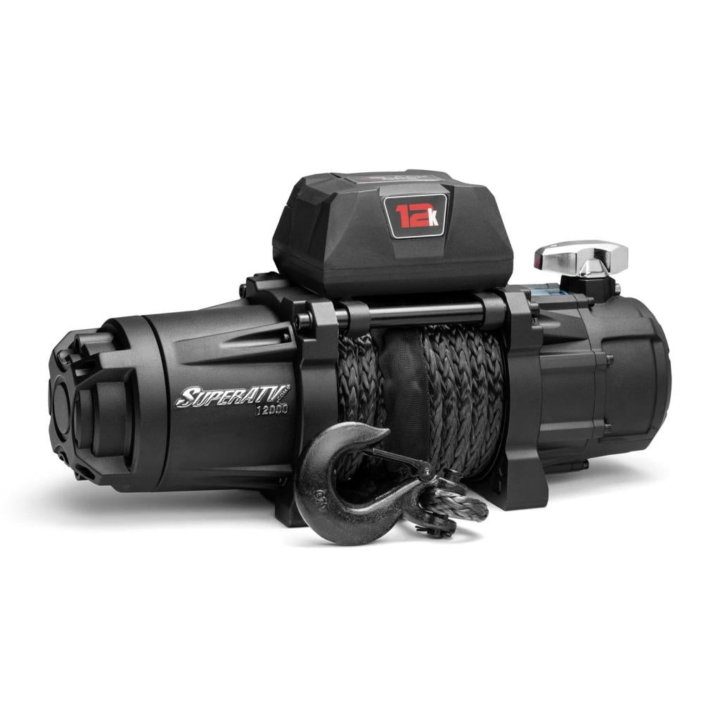 SuperATV 12,000 lb. Winch (with Wireless Remote & Synthetic Rope)
