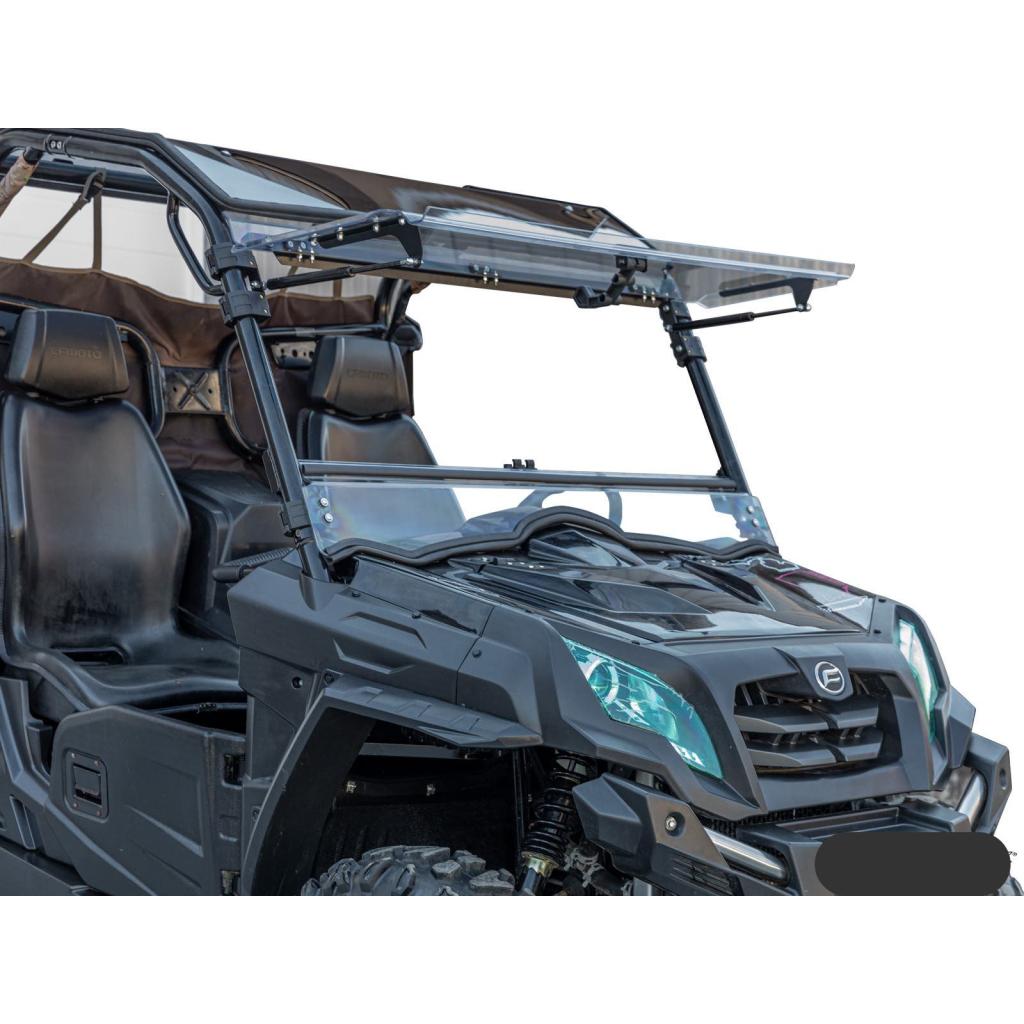 SuperATV CFMOTO UForce 800 Scratch-Resistant Flip Windshield