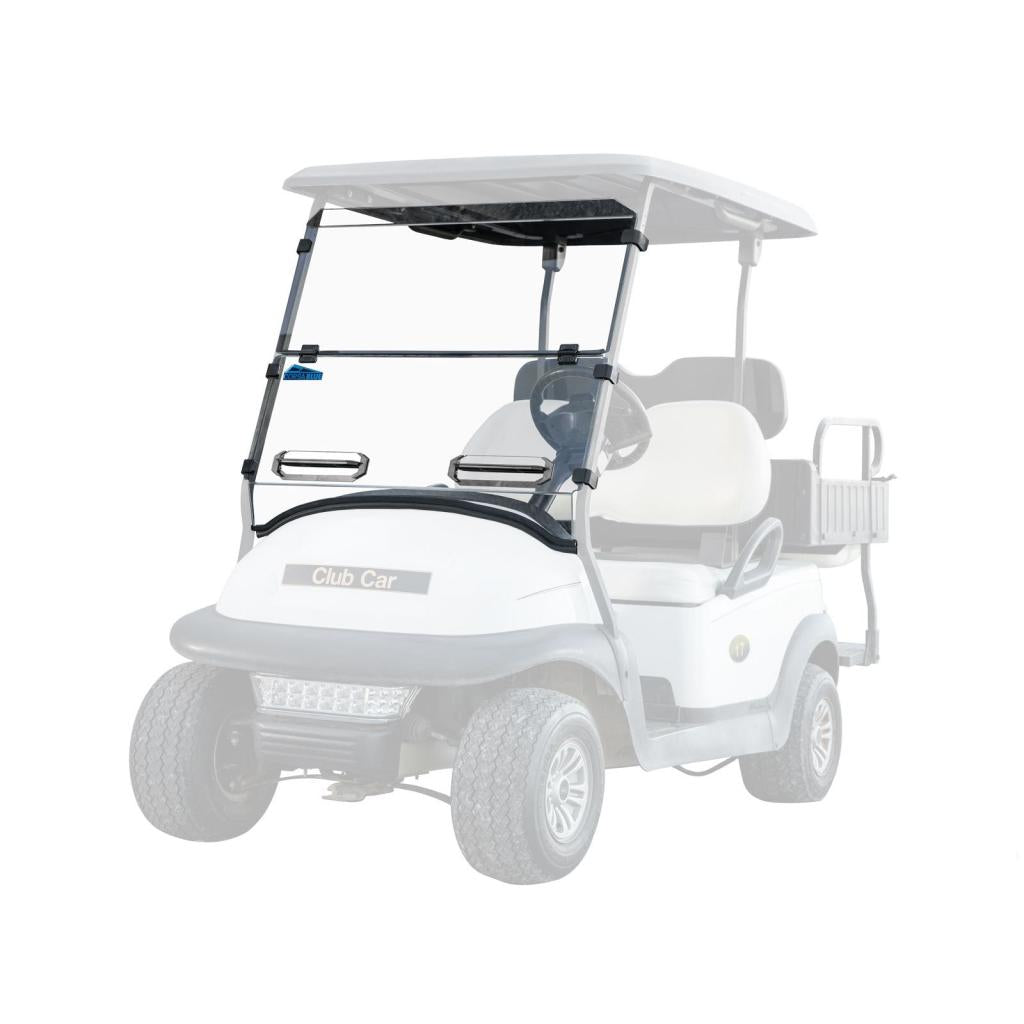 SuperATV Corsa Blue Club Car Precedent Flip Down Vented Windshield