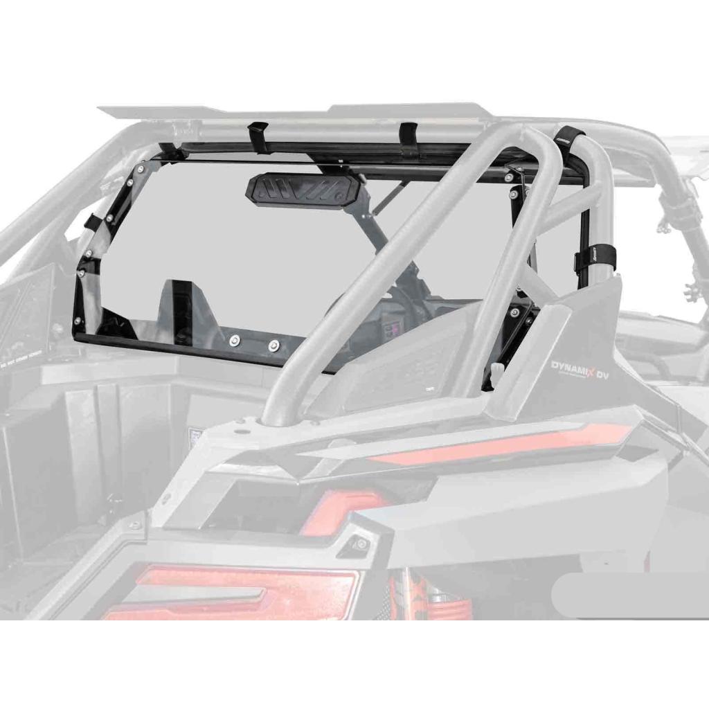 SuperATV Polaris RZR Turbo R Rear Vented Windshield