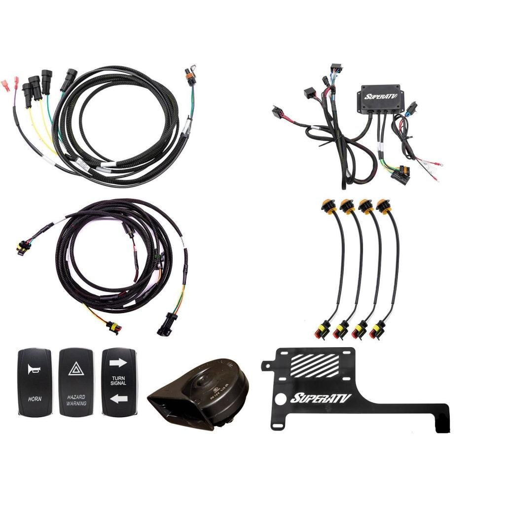 SuperATV Polaris RZR XP Turbo Plug & Play Turn Signal Kit