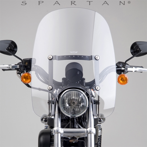 Harley Davidson FLS Softail Slim 2012-Present (With No H-D light bar) Clear Windshield Spartan By National Cycle