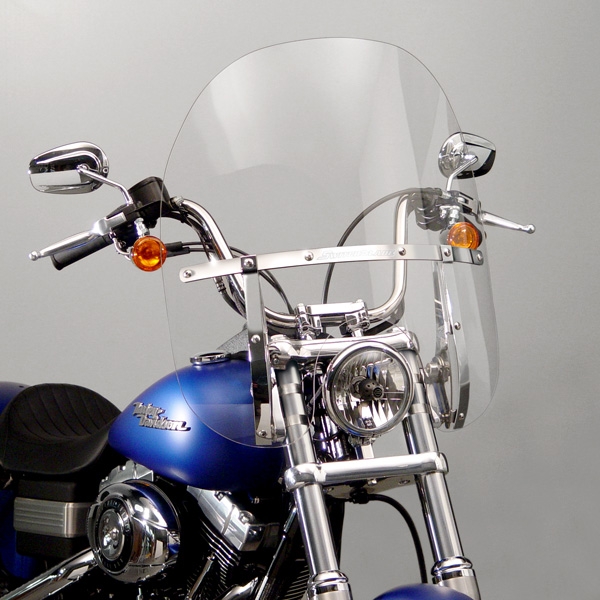 Harley Davidson FXCW / FXCWC Rocker / Custom 2008-2011 Windscreen Clear 2-Up Switch Blade By National Cycle
