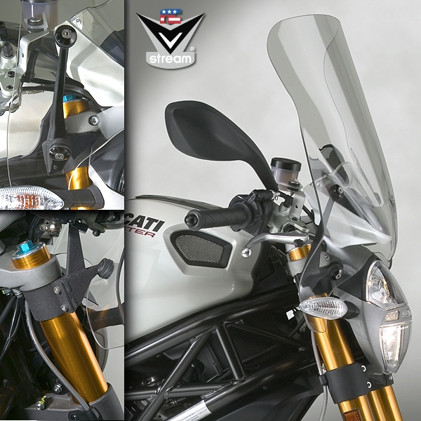 Ducati Monster M696 796 1100 S 2008-2014 Windscreen Light Tint Touring V-Stream by National Cycle