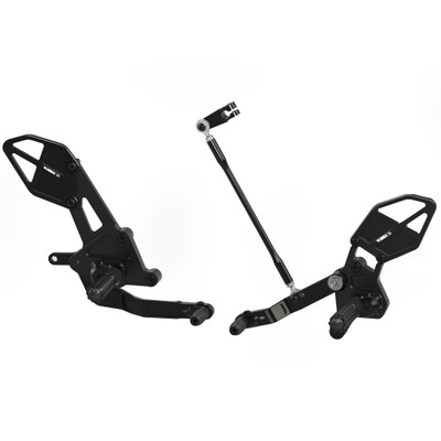 Vortex Yamaha FZ-07 / MT-07 15-26 Adjustable Rearsets V3 2.0