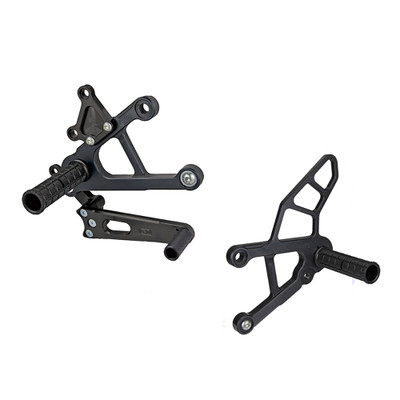 Woodcraft Kawasaki ZX-6R 19-26 Rearsets Basic Kit