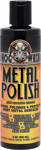 Hog Wash Metal Polish W/Corrosion Blocker 8Oz - HW0478