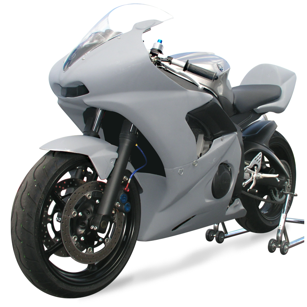 Hotbodies Racing Race Bodywork Primer Gray Yamaha YZF-R6S 2006-2008