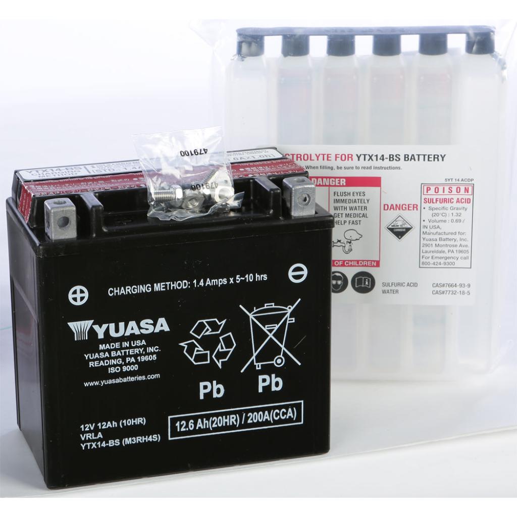 Yuasa Battery Ytx14 Bs Maintenance Free